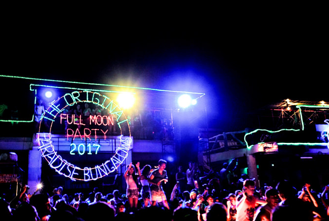 小豬島出海→海鮮晚餐→搭乘快艇前往帕岸島→參加滿月派對