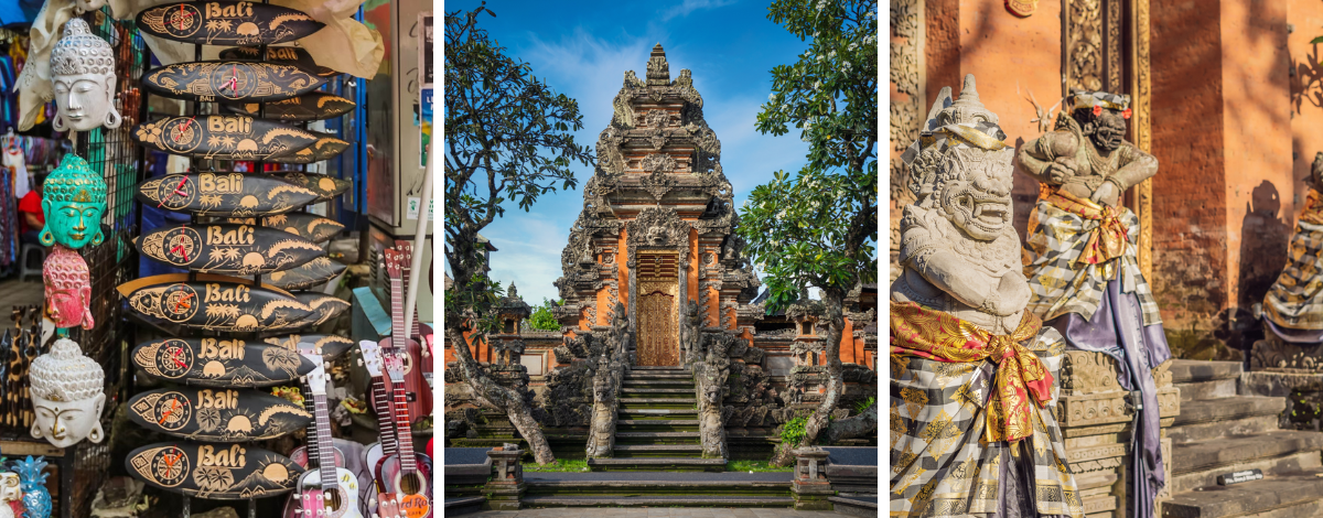 悠閒享用早餐→烏布古法音療體驗90分鐘→烏布皇宮→烏布市集→猴林路漫步→莫里斯河谷餐廳