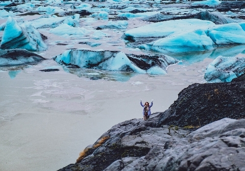 DAY5 維克→傑古沙龍冰河湖遊船+鑽石沙灘→赫本龍蝦餐廳→極光之夜