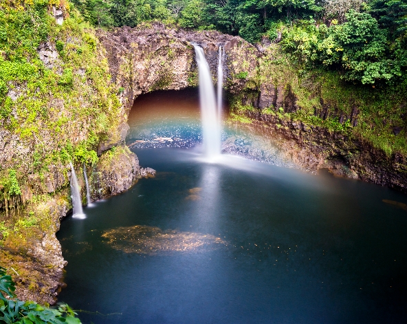 彩虹瀑布→火山國家公園、準備啟航往大島(科納)