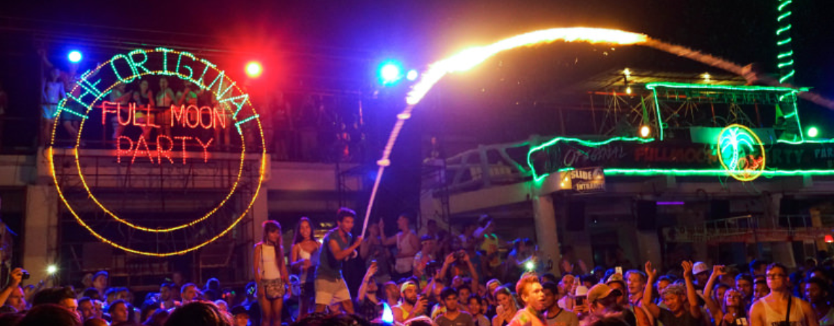 小豬島出海→海鮮晚餐→搭乘快艇前往帕岸島→參加滿月派對