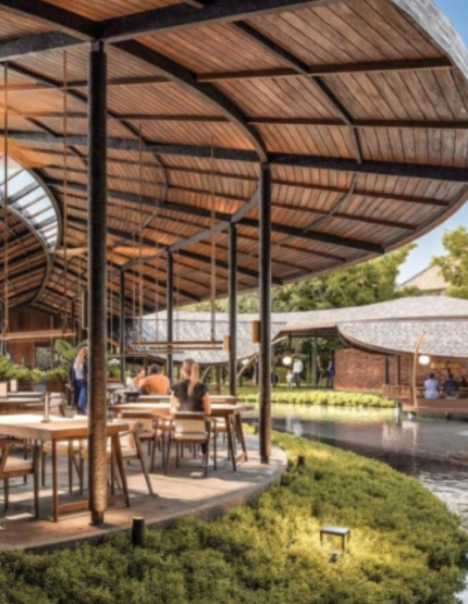 01/01 新年第一天,睡到自然醒、享用牛排早午餐→咖啡工廠招待品嘗麝香貓咖啡→庫塔鬧區大街→海灘俱樂部CHILL一下(含輕食小點+無酒精飲品一杯)→水上餐廳