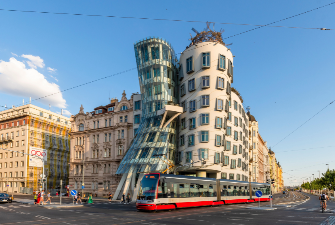 06/24 小鎮自由活動→跳舞的房子→布拉格新城區逛街→布拉格歌劇院