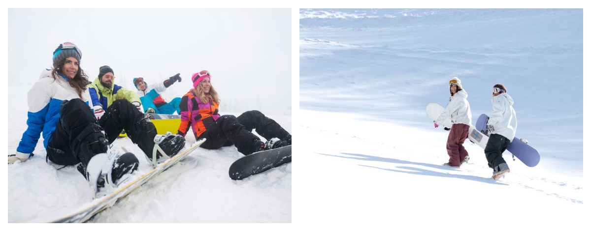 早餐時光→集合前往雪場→分組上課 (五小時課程)